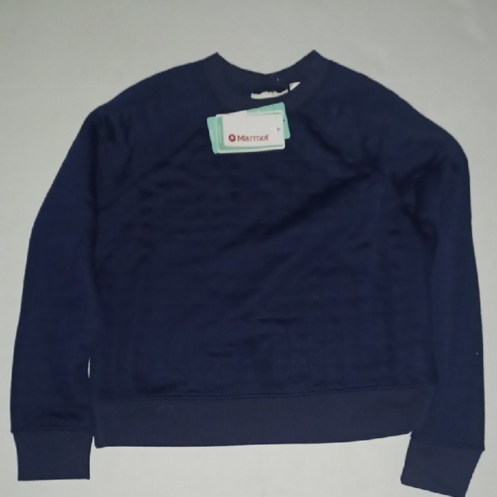 Marmot Roice Quilted Sweatshirt Size-L Color-Blue NWT
